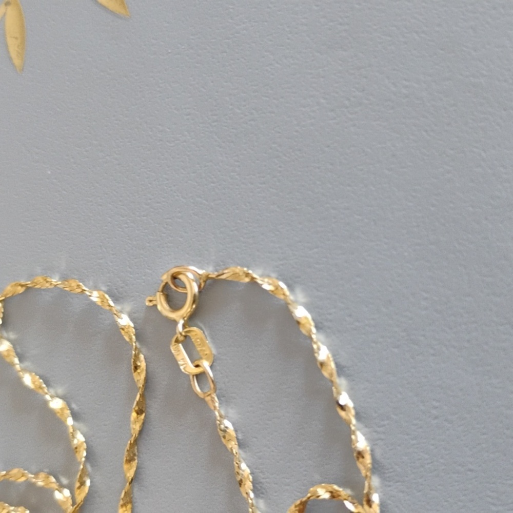 Flash Sale!14 K yellow gold necklace - Picture 3 of 12